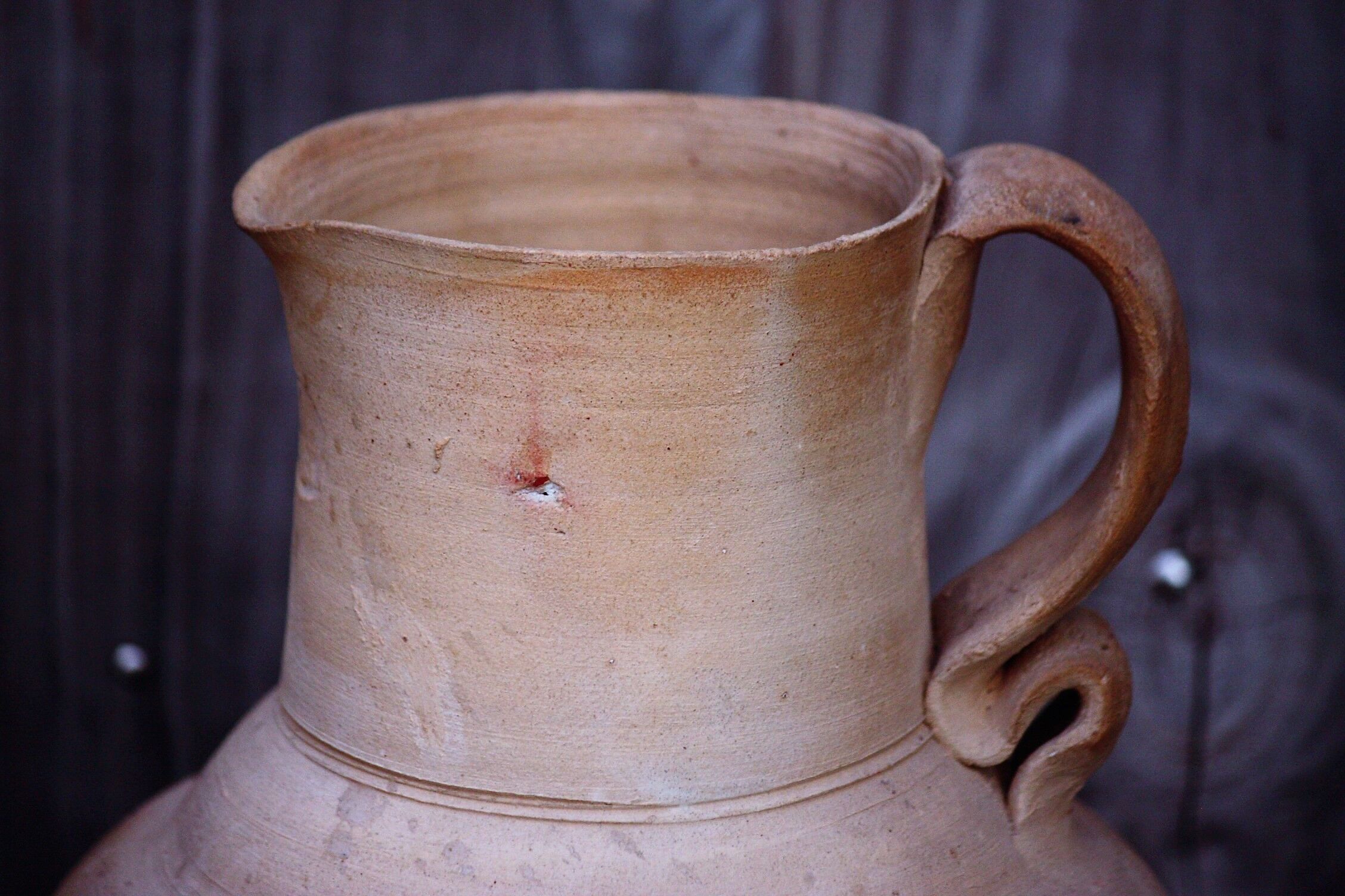 Terracotta pitcher