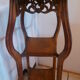 Sellette art new in bois and marbre jugenstyl