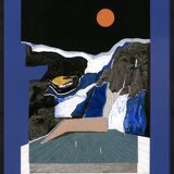 Collage "blue mountain"