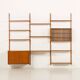 Preben Sorensen PS System teak wall unit, Randers, Denmark, 1960s