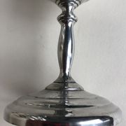 Set of eight silver metal flutes