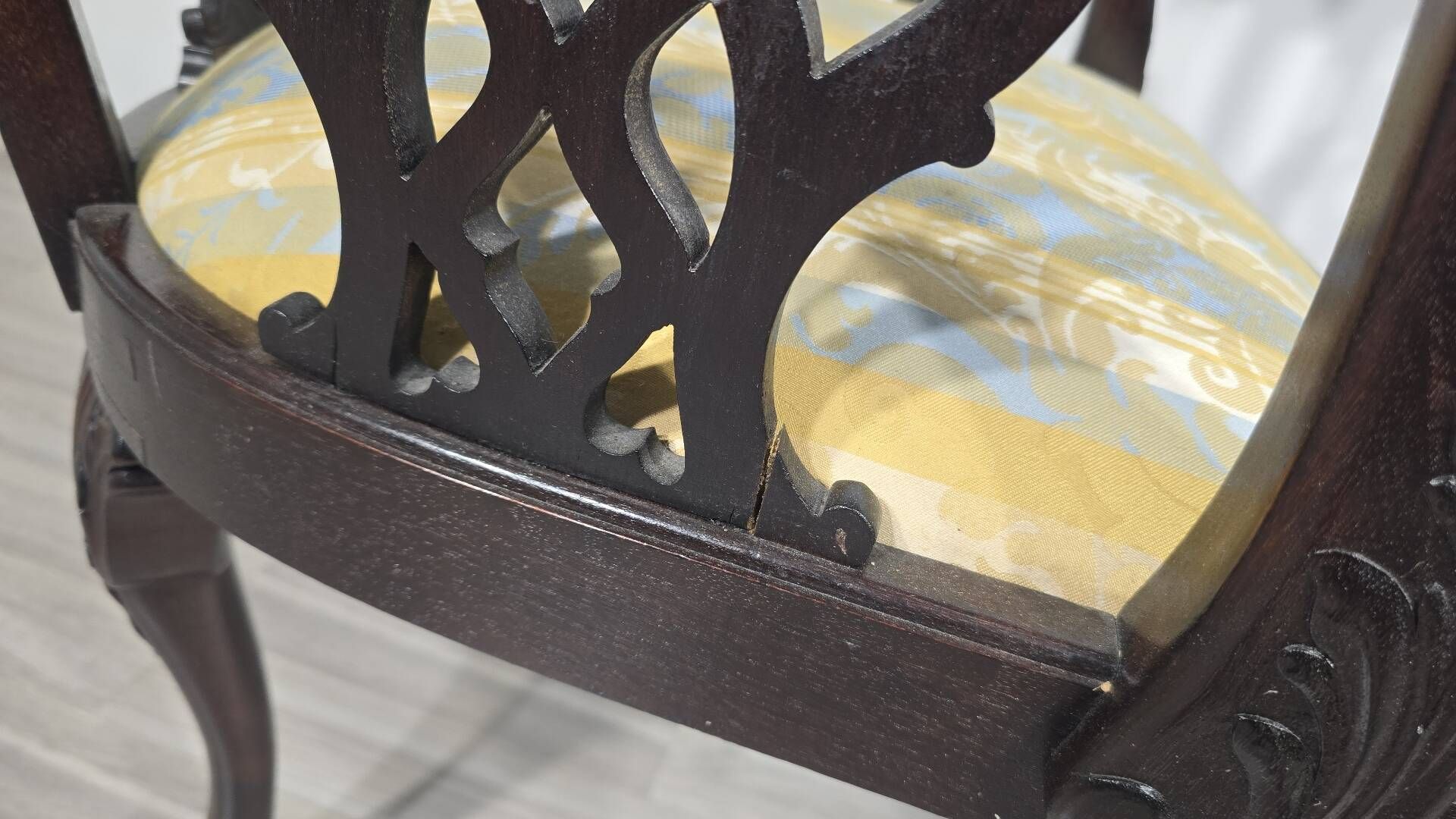 Chippendale style chairs