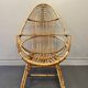 Fauteuil en rotin vintage