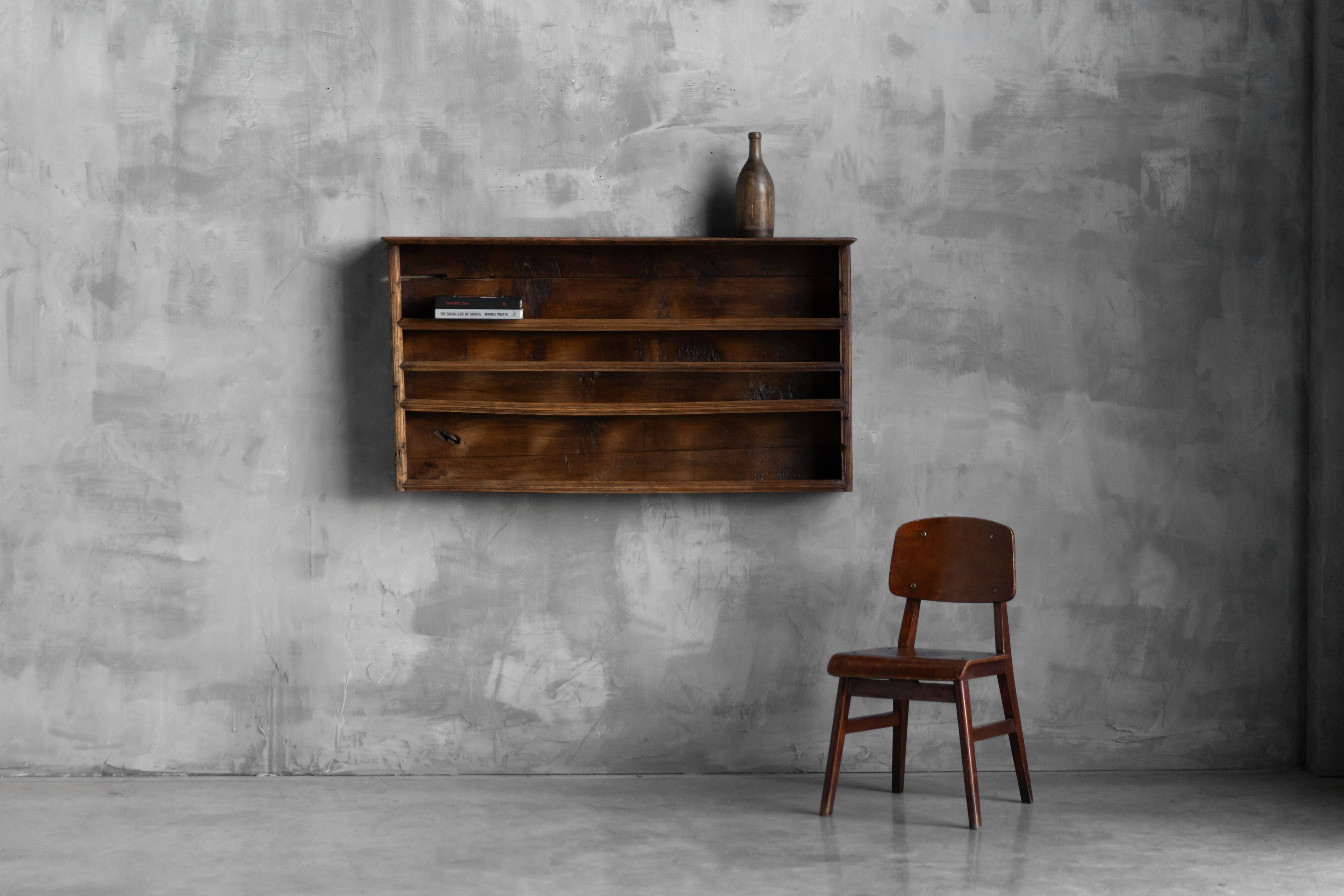 Rustic vernacular wall shelf, France, 19th century