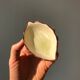 5 mini leaf-shaped ceramic ramekins, handmade, for sauces