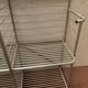 20th century curved aluminum bakery rack