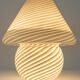 Lampe de table champignon en verre par Peill & Putzler, Allemagne, années 1970