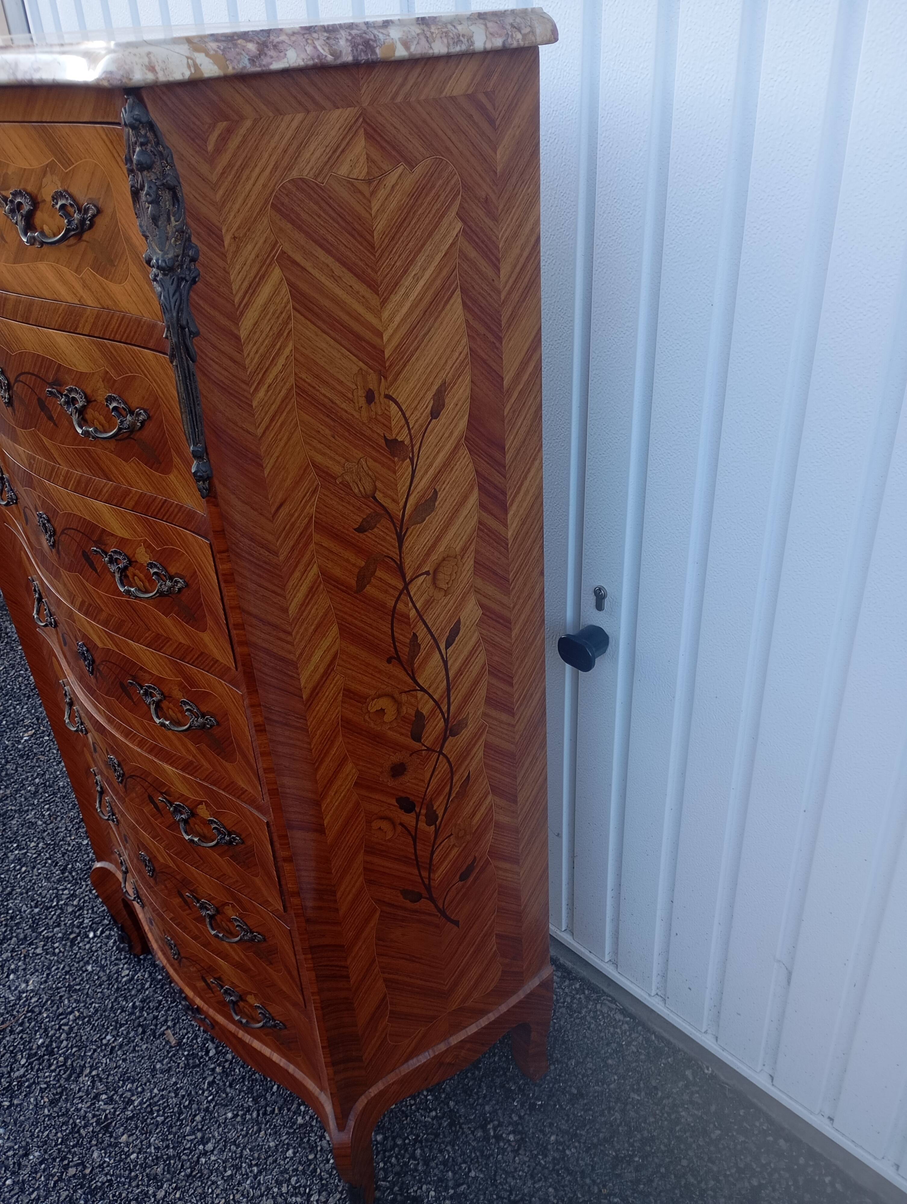 Louis XV style chest of drawers