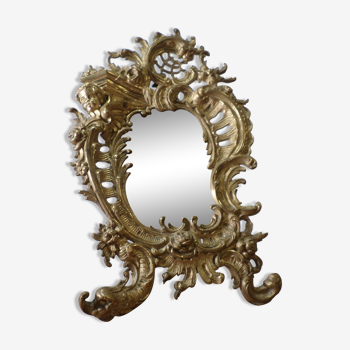 Miroir baroque en bronze