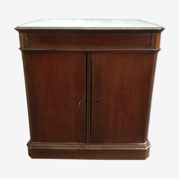 Bar cabinet in mahogany and marble