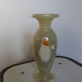 Polished marble vase