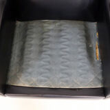 Scandinavian faux-leather rotary chair, Sweden, 1950