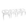 Set of 4 ava chairs, signed s.wen zong for roche bobois - 2014