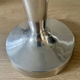 Pair of aluminium cast candle holders 52cm