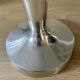 Pair of aluminium cast candle holders 52cm