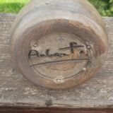 Glazed stoneware ball vase 1970 Philippe Aubert