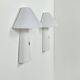 Pair of vintage wall lights, Arlus model Ibiza, metal and perspex, France 1970.