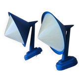 Pair of Midcentury Wall Lamps in style of Svea Winkler, Italy, 1970s