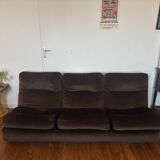 Albany canapé by Ligne Roset attributed to Michel Ducaroy – bison velvet – 1976