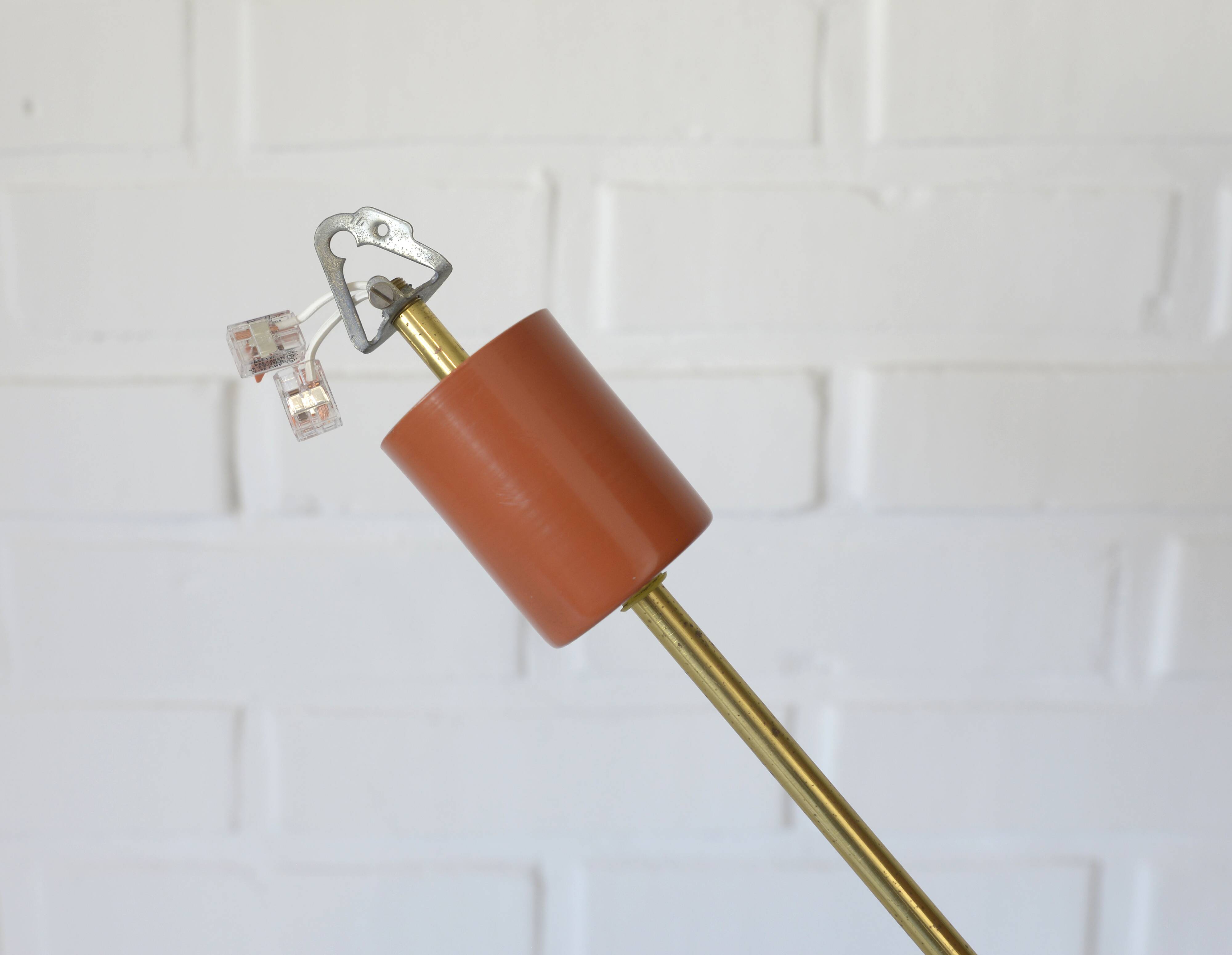 Lustre Spoutnik vintage suspendu Space Age orange rétro éclairage de plafond