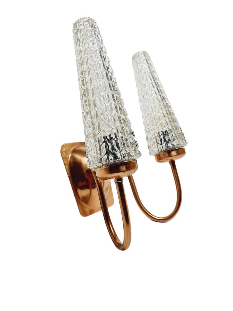 2-armed wall lamp from Elmet Zabrze, Poland, 1970s