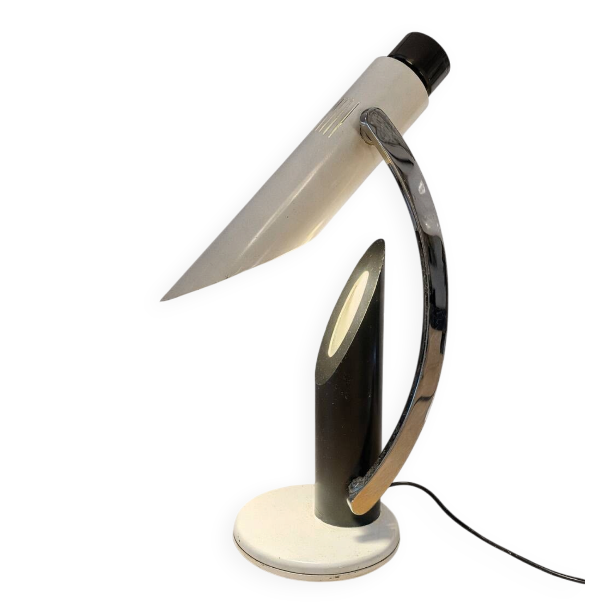 Phase - Luis Pérez de la Oliva - Table lamp - Metal, Chrome - Tharsis
