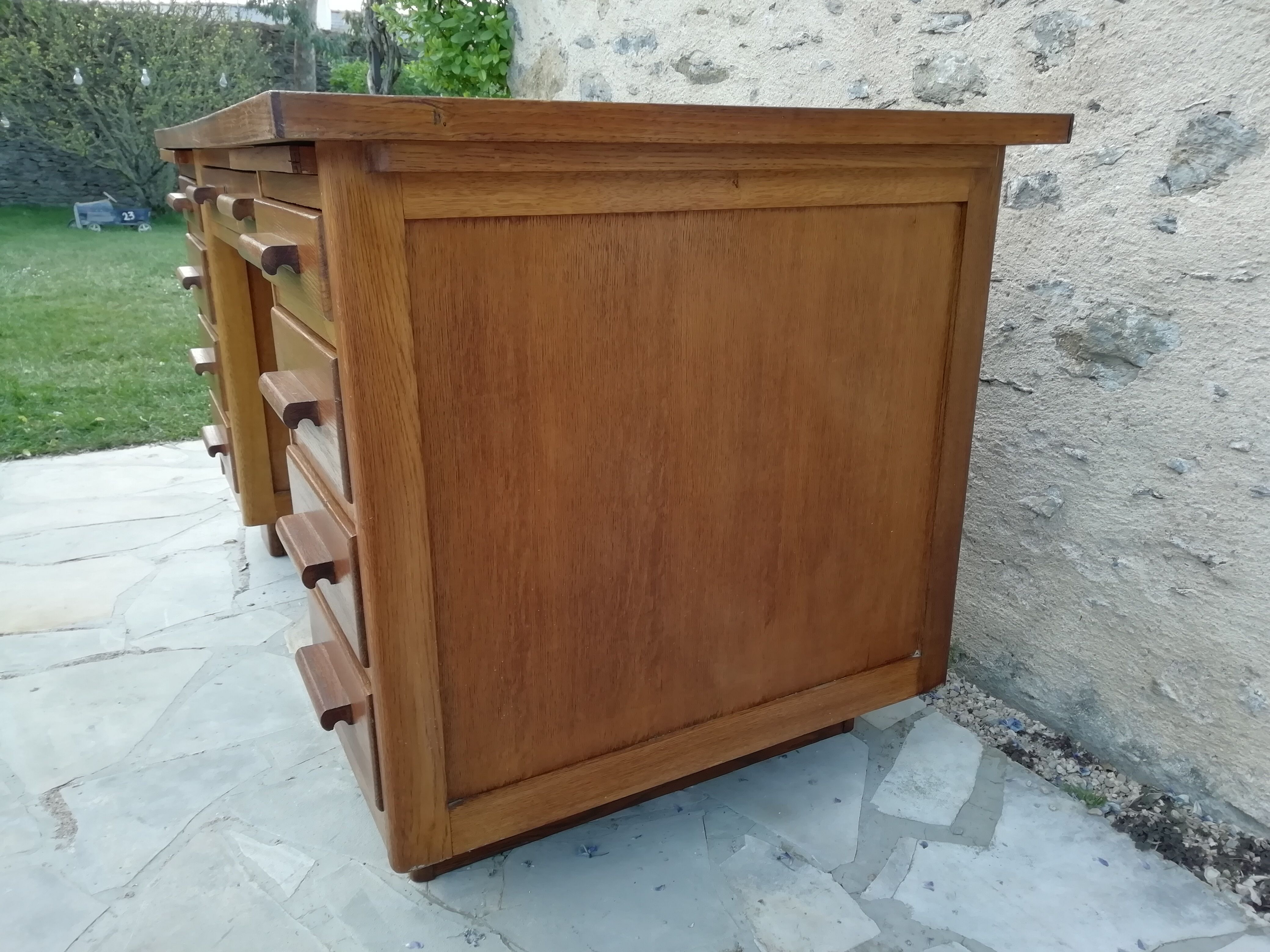 Vintage schoolmaster desk