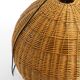Very rare original XXL rattan ball pendant lamp | Mid Century Modern | Ø 66