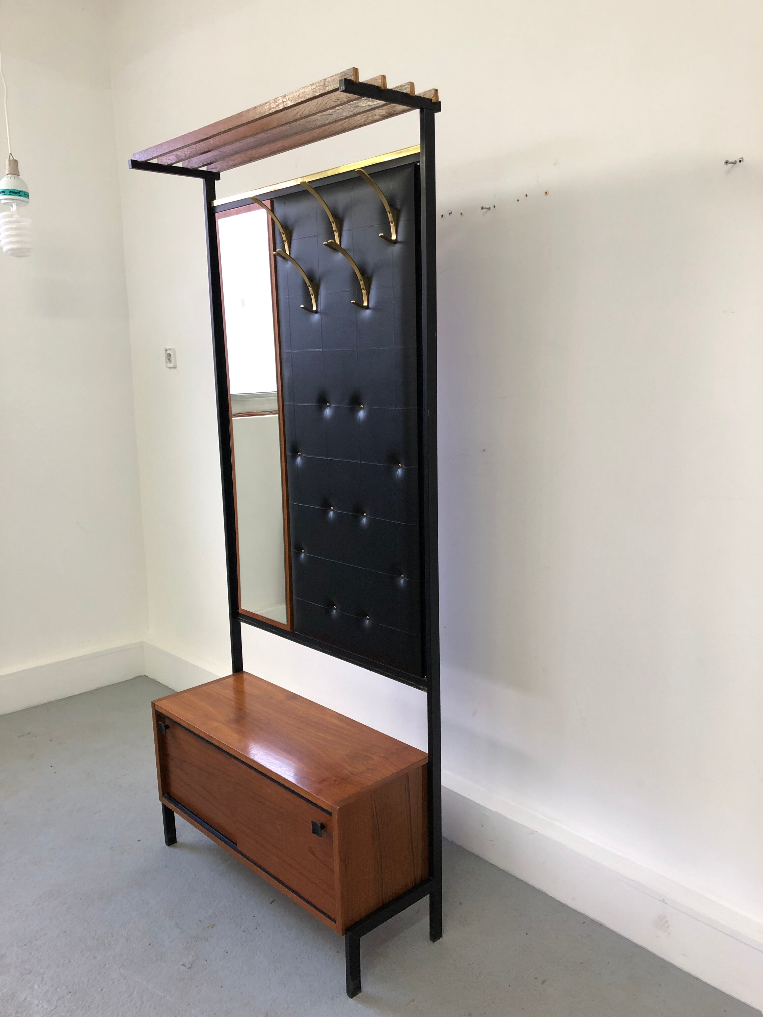 Vintage wardrobe,mirror, 1970 s