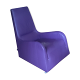 Angie leather armchair, created by Thibault Desombre for Cinna