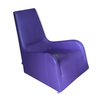 Angie leather armchair, created by Thibault Desombre for Cinna