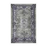 Hand-Knotted Hi-Low Pile Oriental 1970s 204 cm x 320 cm Grey Rug
