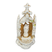Benitier en porcelaine de paris objet de culte decoration religion