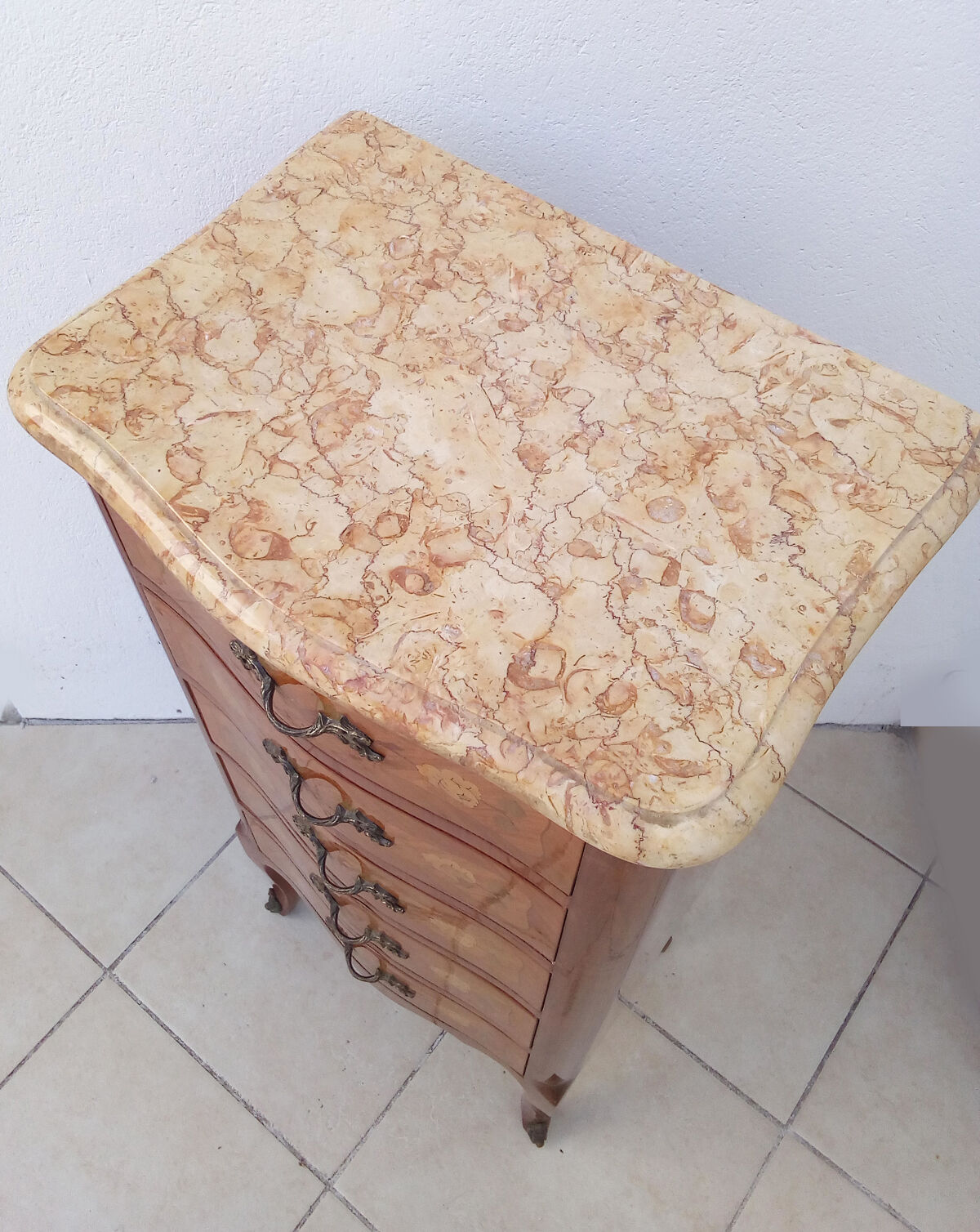Chest 5 drawers inlaid
