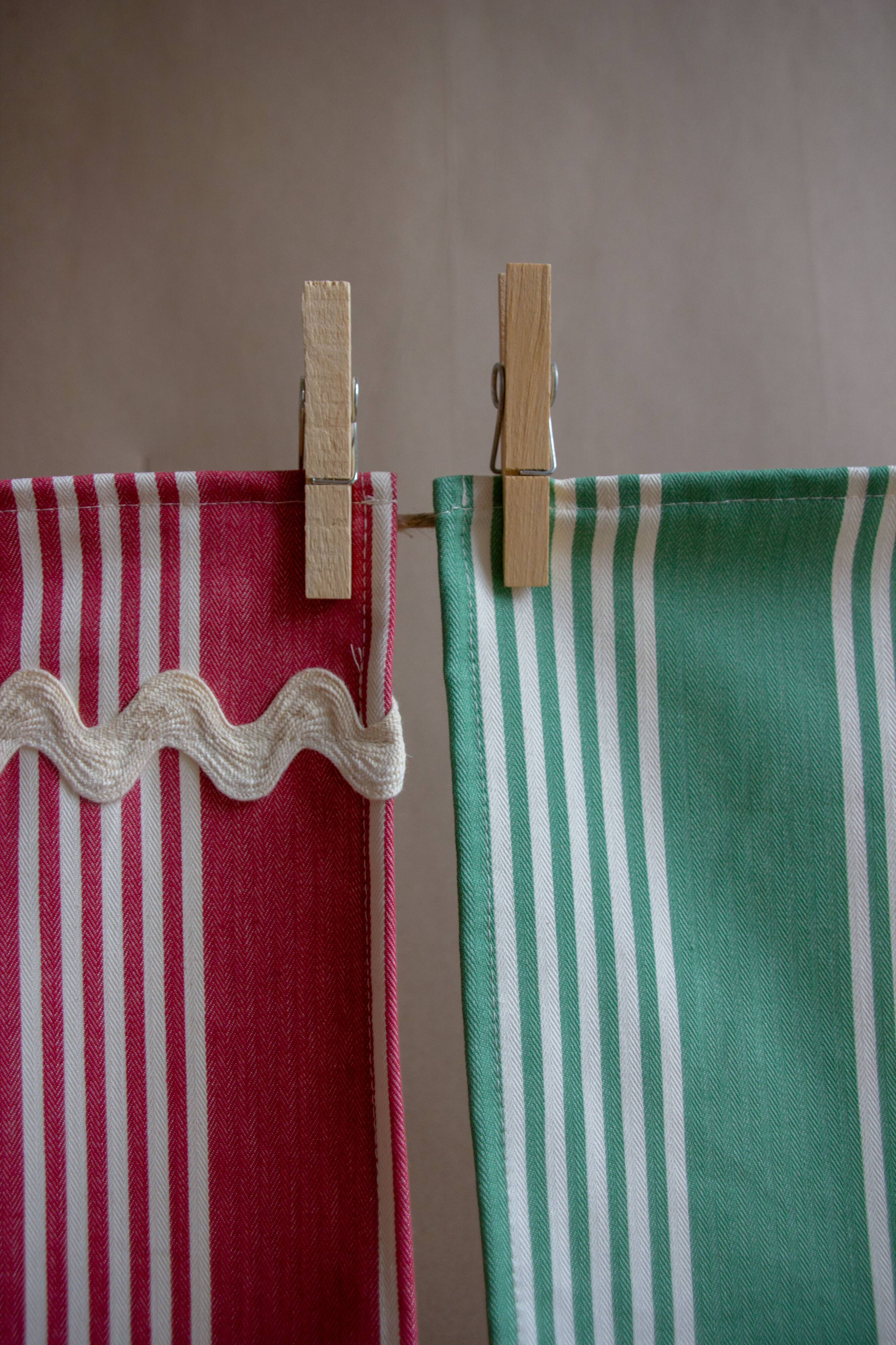 Set de table, assortis vert, rose, bleu