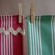 Set de table, assortis vert, rose, bleu