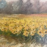 Tableau huile sur toile signé Claude Laz 1996