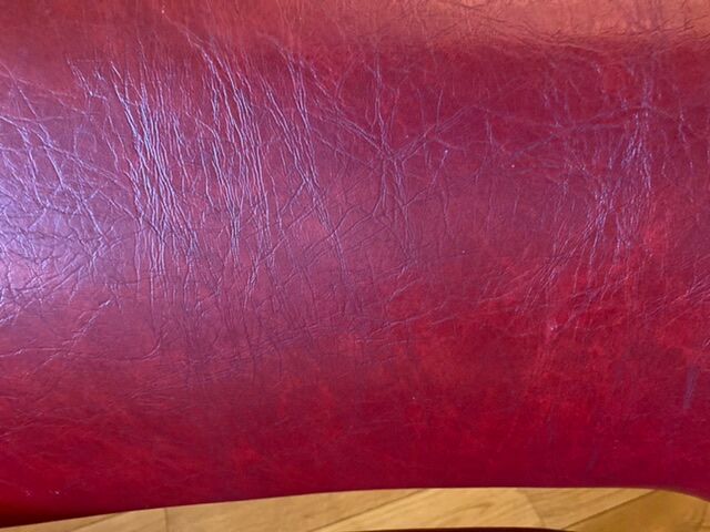 Pair of vintage armchairs in imitation leather from the 60s/70s