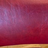 Pair of vintage armchairs in imitation leather from the 60s/70s
