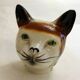 Large zoomorphic cat teapot, in vintage English earthenware.