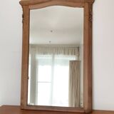 Large antique carved wooden mirror – Louis XV style – 140 x 90 cm