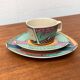 Service de café Postmodern Flash One Series, Assiettes, Tasses, Sous-tasses par Dorothy Hafner pour Rosenthal, années 1980, Lot de 6