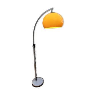 Vintage height adjustable arch floor lamp 1960s-70s