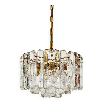 Lustre Palazzo en verre glacé par J.T. Kalmar