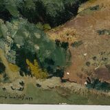 OIL ON CARDBOARD BY JEAN DENIS MALCLES LANDSCAPE 1933