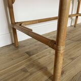 Bamboo and rattan desk