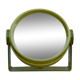 Miroir pivotant de maquillage en plastique vert - Space Age Design - 1970