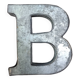 Lettre B en zinc