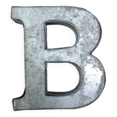 Lettre B en zinc