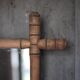 Bamboo imitation wood mirror, antique mirror, hanging mirror